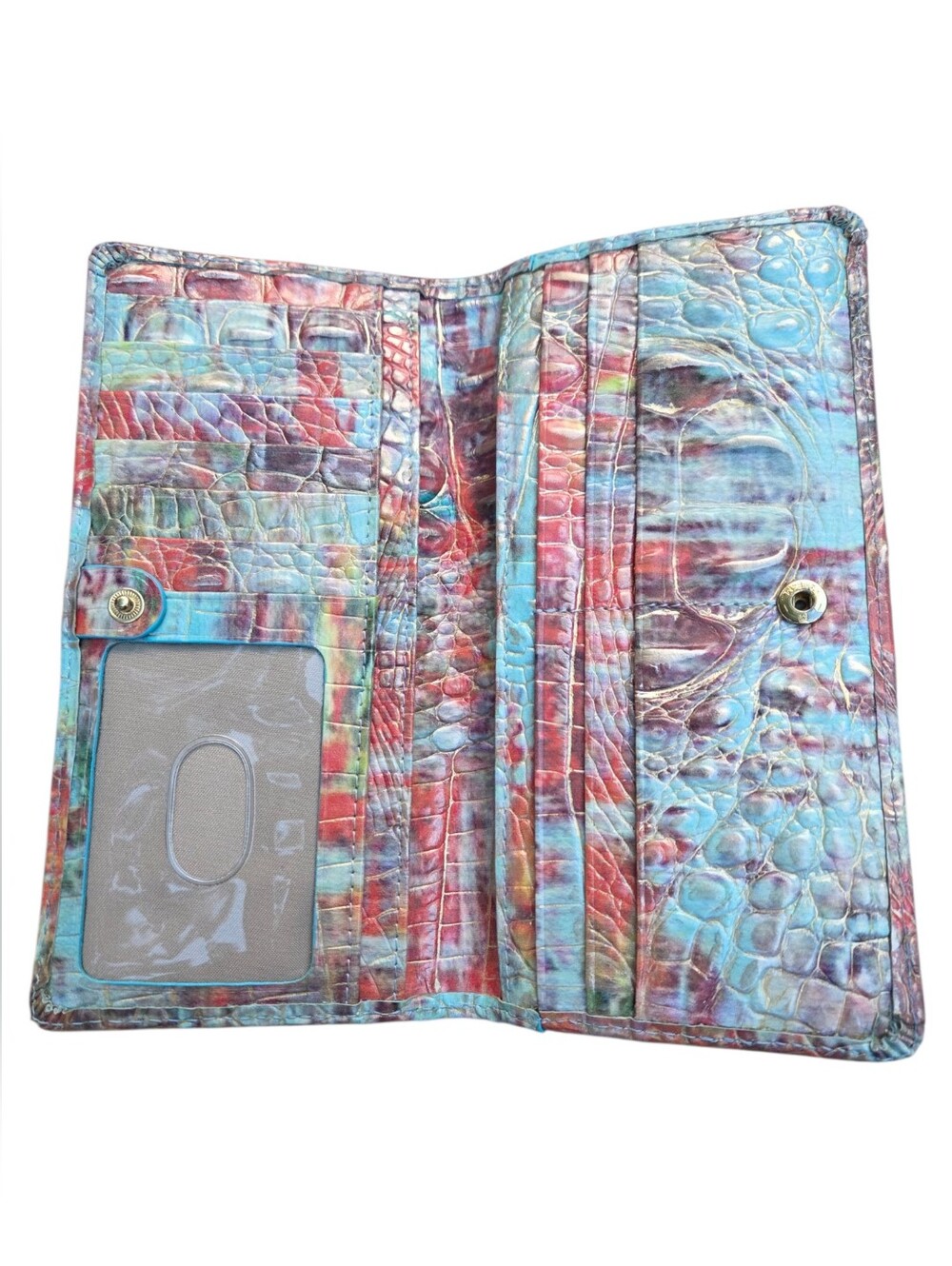 BRAHMIN - Liberty Melbourne Ady Slim Multicolor Wallet w/ 12 Credit Card Slots